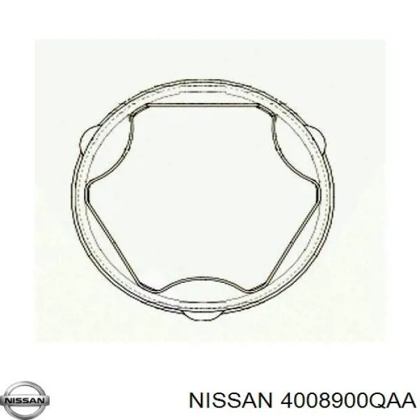 4008900QAA Nissan/Infiniti Fuelle palier delantero interior