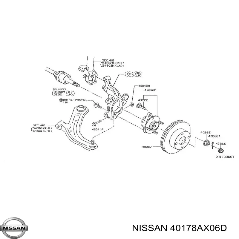 40178AX06D Nissan