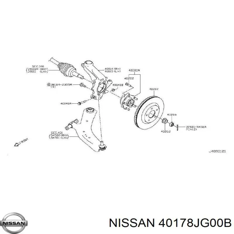 40178JG00B Nissan