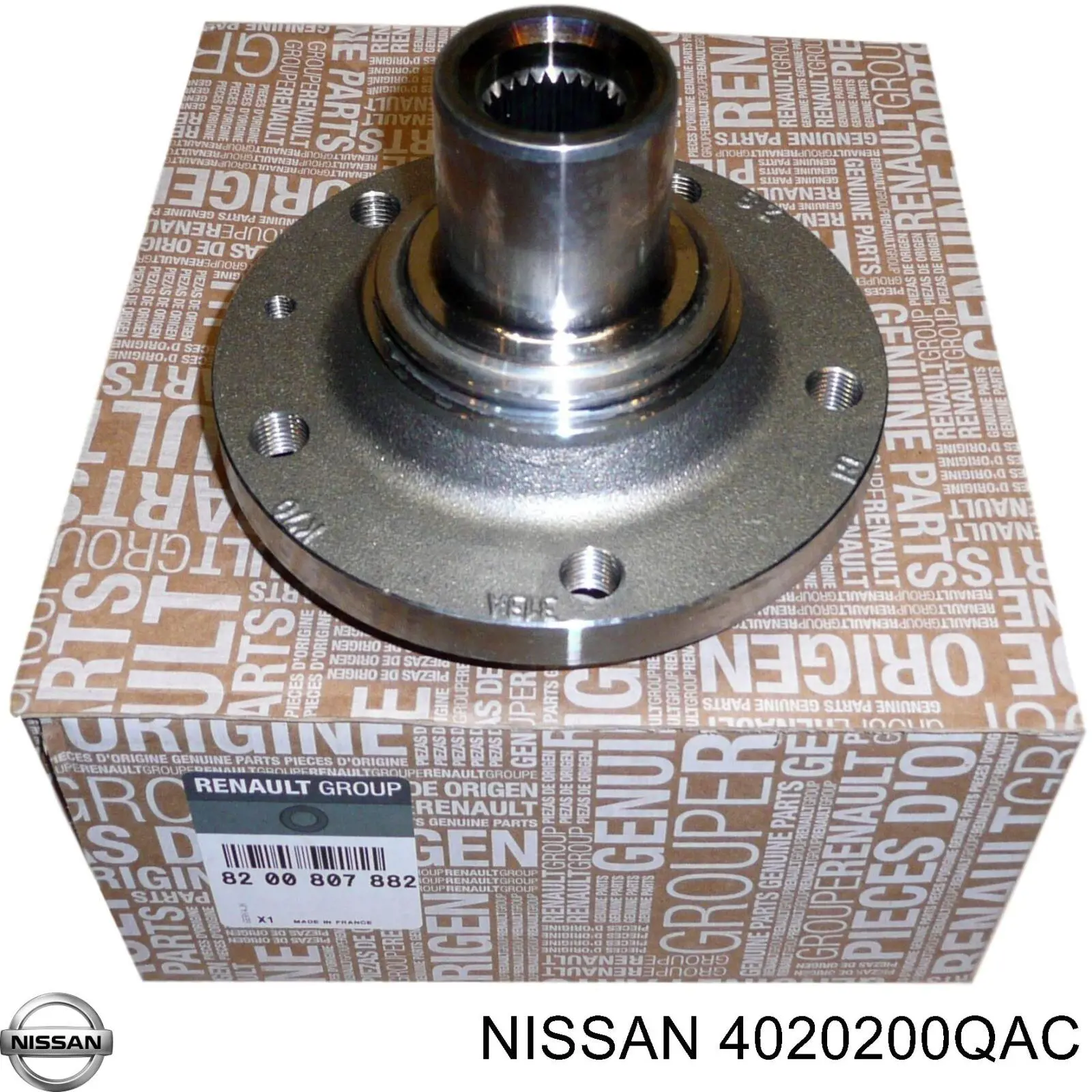 4020200QAC Nissan cubo de rueda delantero