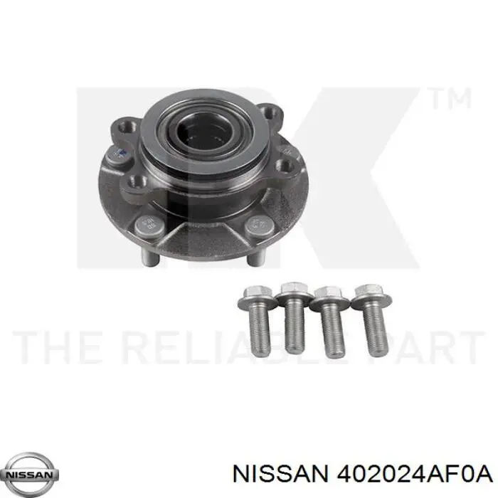 Buje de rueda delantero Nissan/Infiniti 402024AF0A precio, desde 63,03 EUR