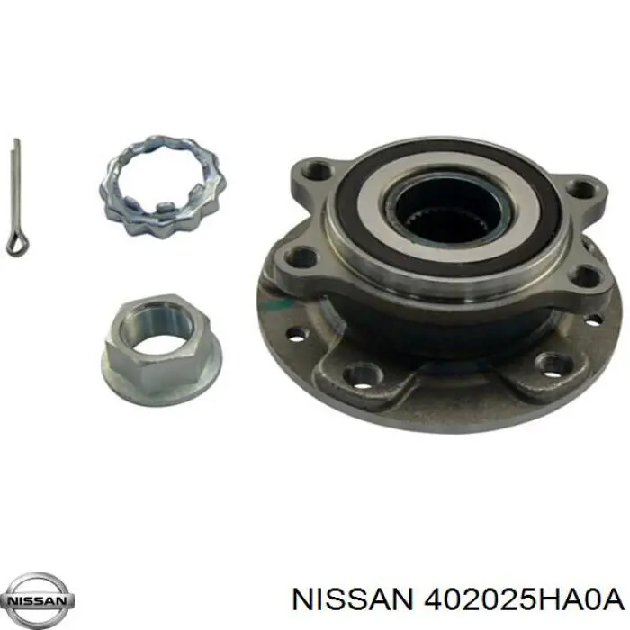 402025HA0A Nissan cubo de rueda delantero