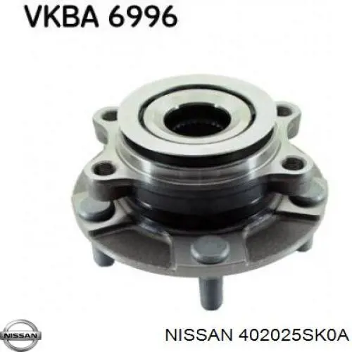 Buje de rueda delantero Nissan/Infiniti 402025SK0A precio, desde 63,03 EUR