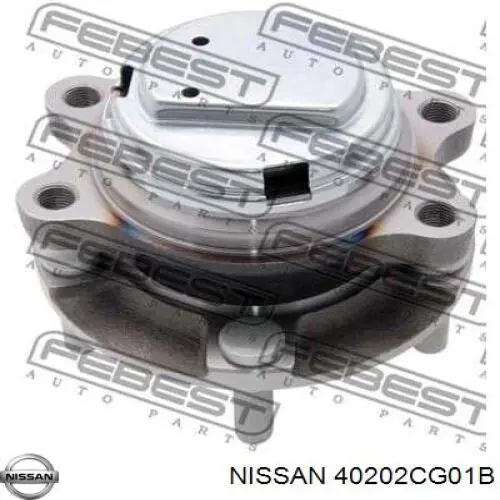 40202CG01B Nissan cubo de rueda delantero