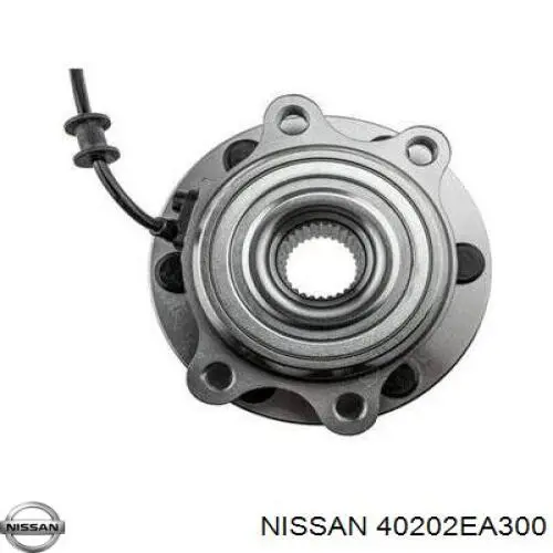 Cubo de rueda delantero Nissan Navara D40
