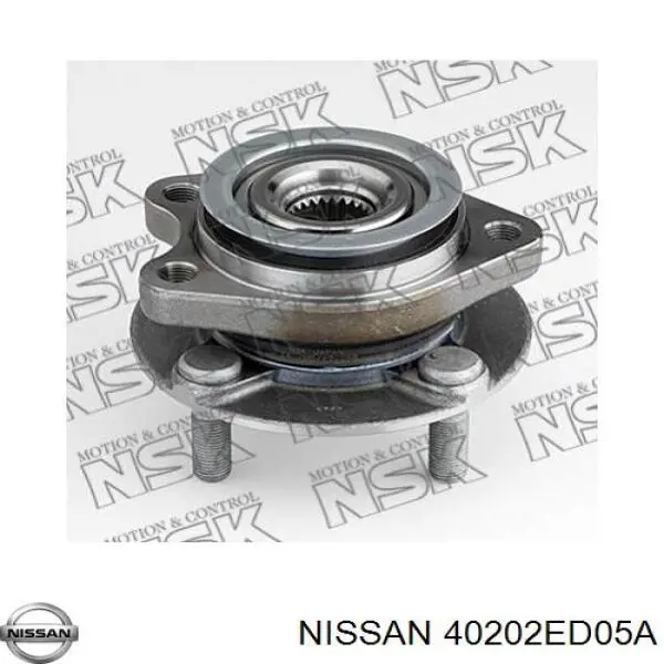 Buje de rueda delantero Nissan/Infiniti 40202ED05A precio, desde 77,11 EUR