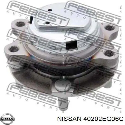 40202EG06C Nissan cubo de rueda delantero