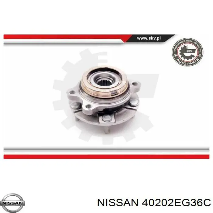 Buje de rueda Nissan/Infiniti 40202EG36C