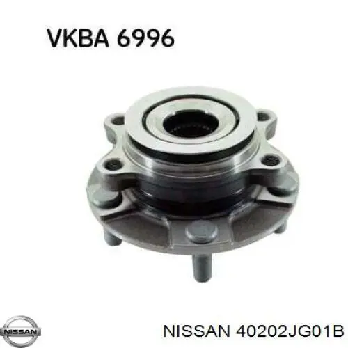 Buje de rueda delantero Nissan/Infiniti 40202JG01B precio, desde 62,15 EUR