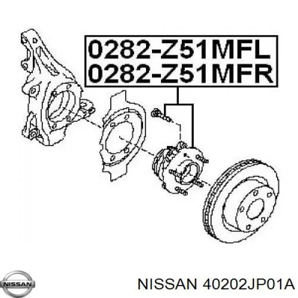 40202JP01A Nissan/Infiniti Cubo delantero