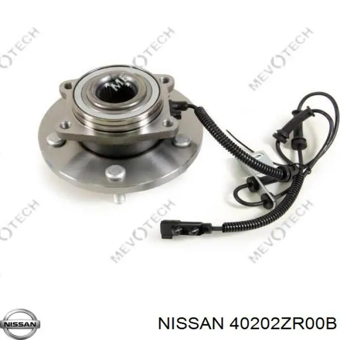 40202ZR00B Nissan cubo de rueda delantero