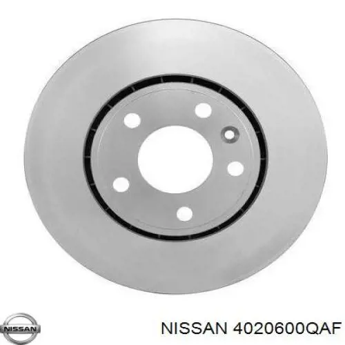 4020600QAF Nissan disco de freno delantero