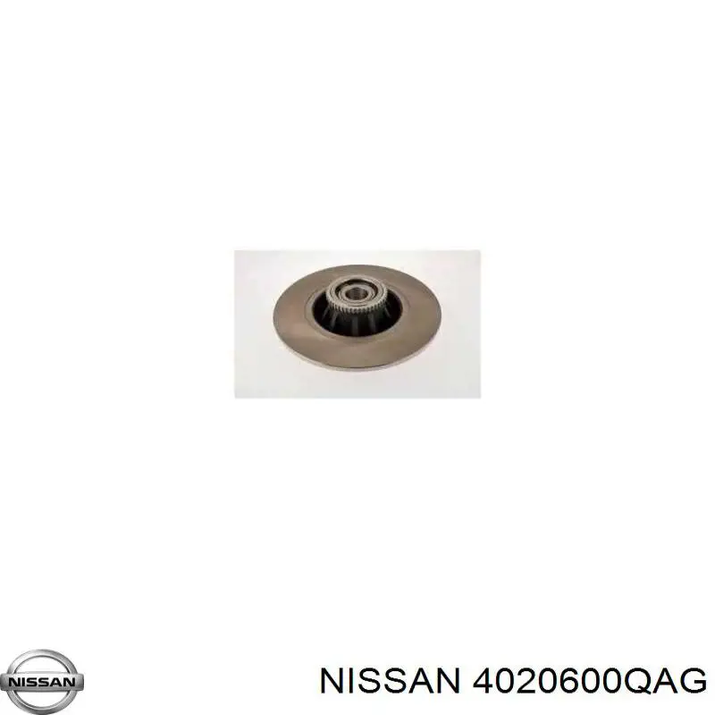 4020600QAG Nissan disco de freno delantero