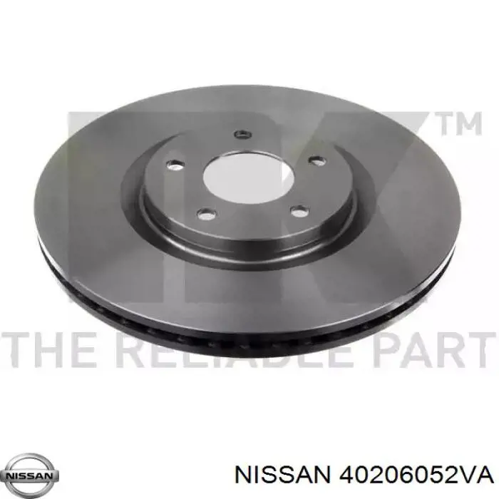 40206052VA Nissan freno de disco delantero