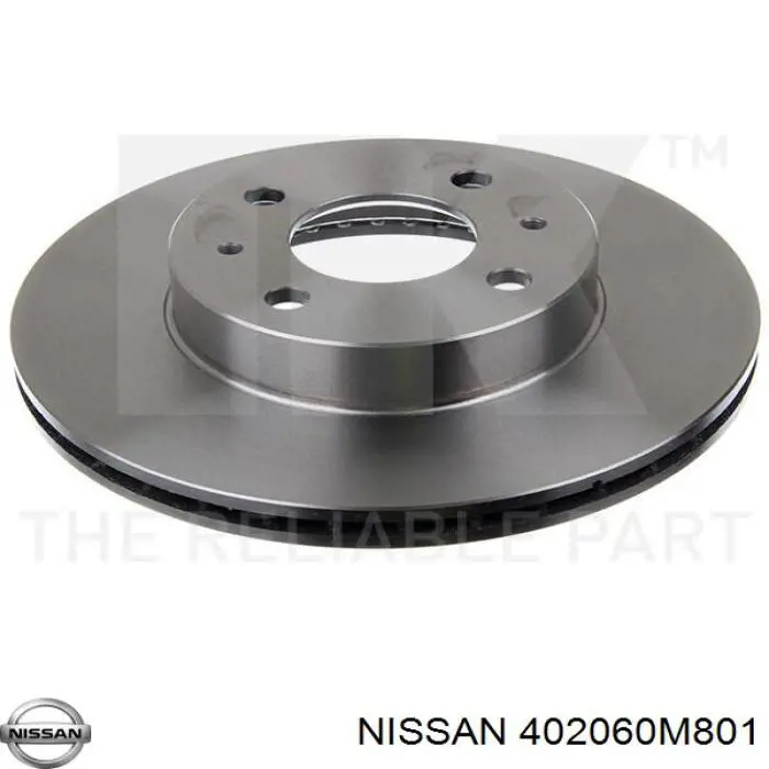 402060M801 Nissan disco de freno delantero