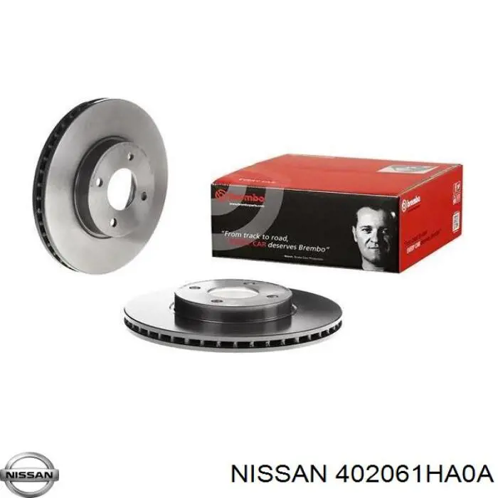 Comprar 402061HA0A Nissan/Infiniti Freno de disco delantero