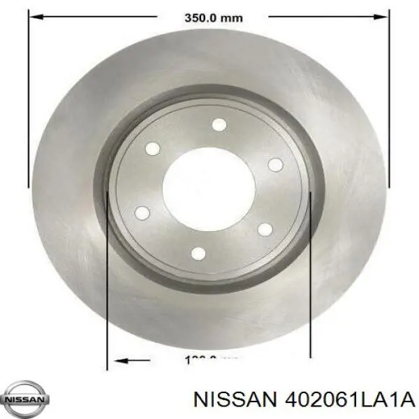 Comprar 402061LA1A Nissan/Infiniti Freno de disco delantero