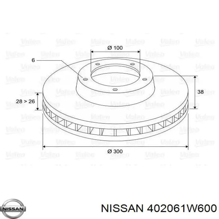 402061W600 Nissan/Infiniti Discos