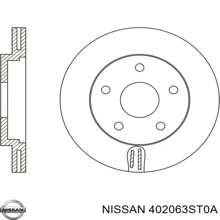 Comprar 402063ST0A Nissan/Infiniti Freno de disco delantero