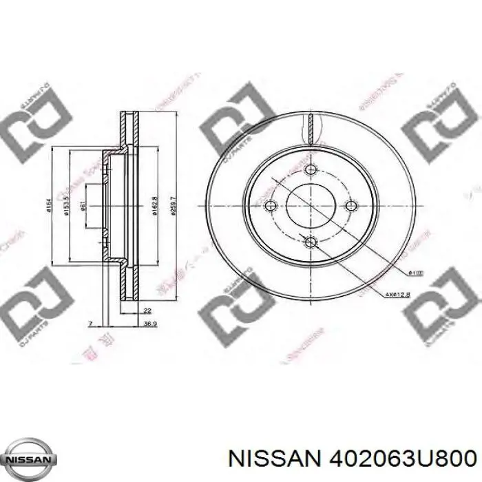 Frenos delanteros Nissan/Infiniti 402063U800 precio, desde 49,81 EUR