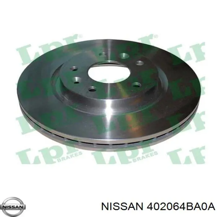 402064BA0A Nissan disco de freno delantero