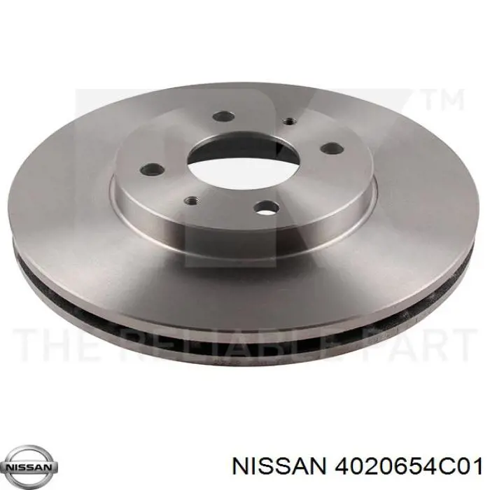 4020654C01 Nissan disco de freno delantero