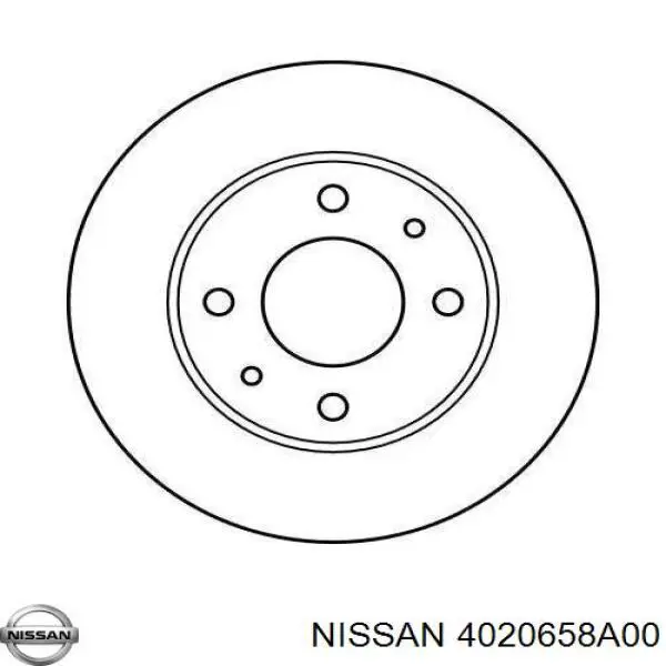4020658A00 Nissan disco de freno delantero