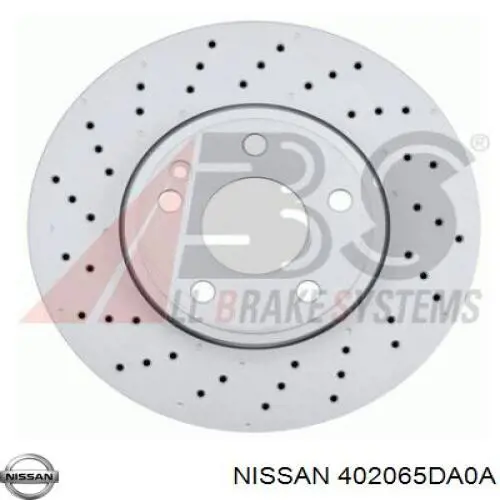 402065DA0A Nissan disco de freno delantero