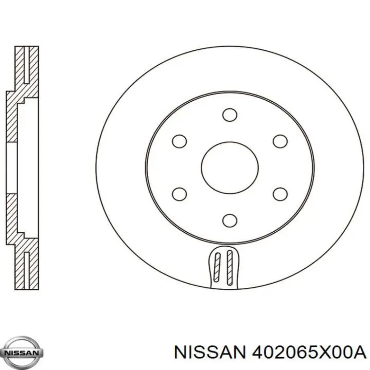 Comprar 402065X00A Nissan/Infiniti Freno de disco delantero
