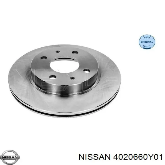 4020660Y01 Nissan disco de freno delantero