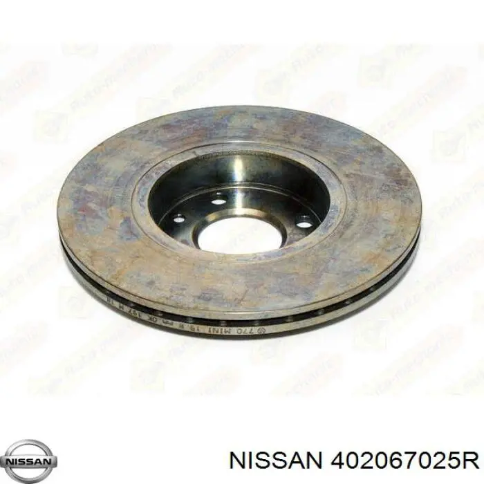 402067025R Nissan freno de disco delantero