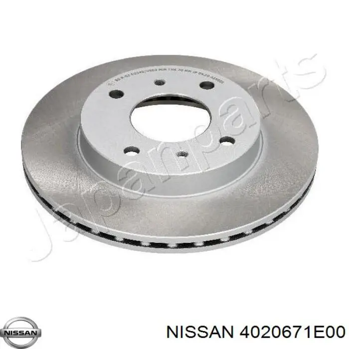 4020671E00 Nissan freno de disco delantero