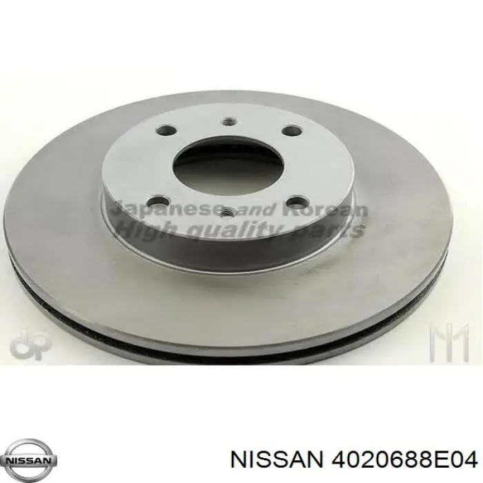 4020688E04 Nissan disco de freno delantero