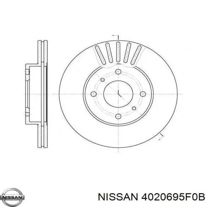Frenos delanteros Nissan/Infiniti 4020695F0B precio, desde 33,01 EUR