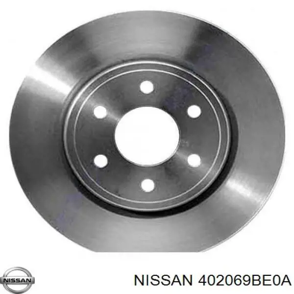 402069BE0A Nissan disco de freno delantero