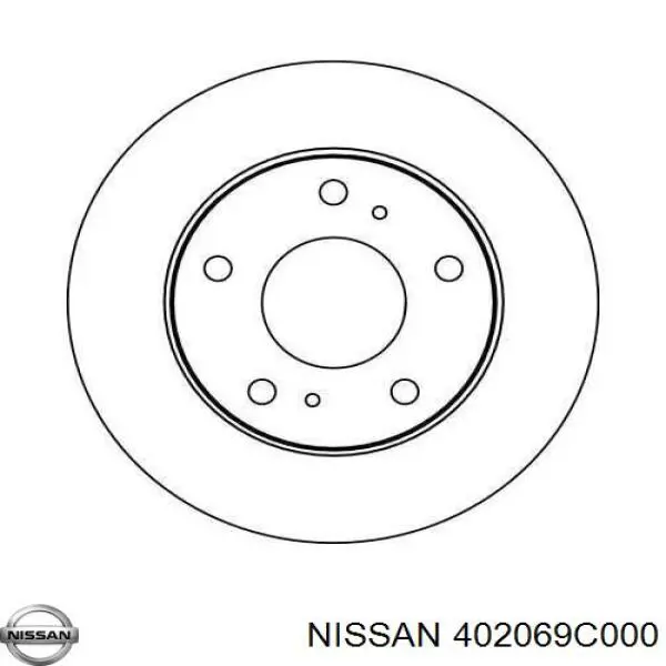 402069C000 Nissan disco de freno delantero