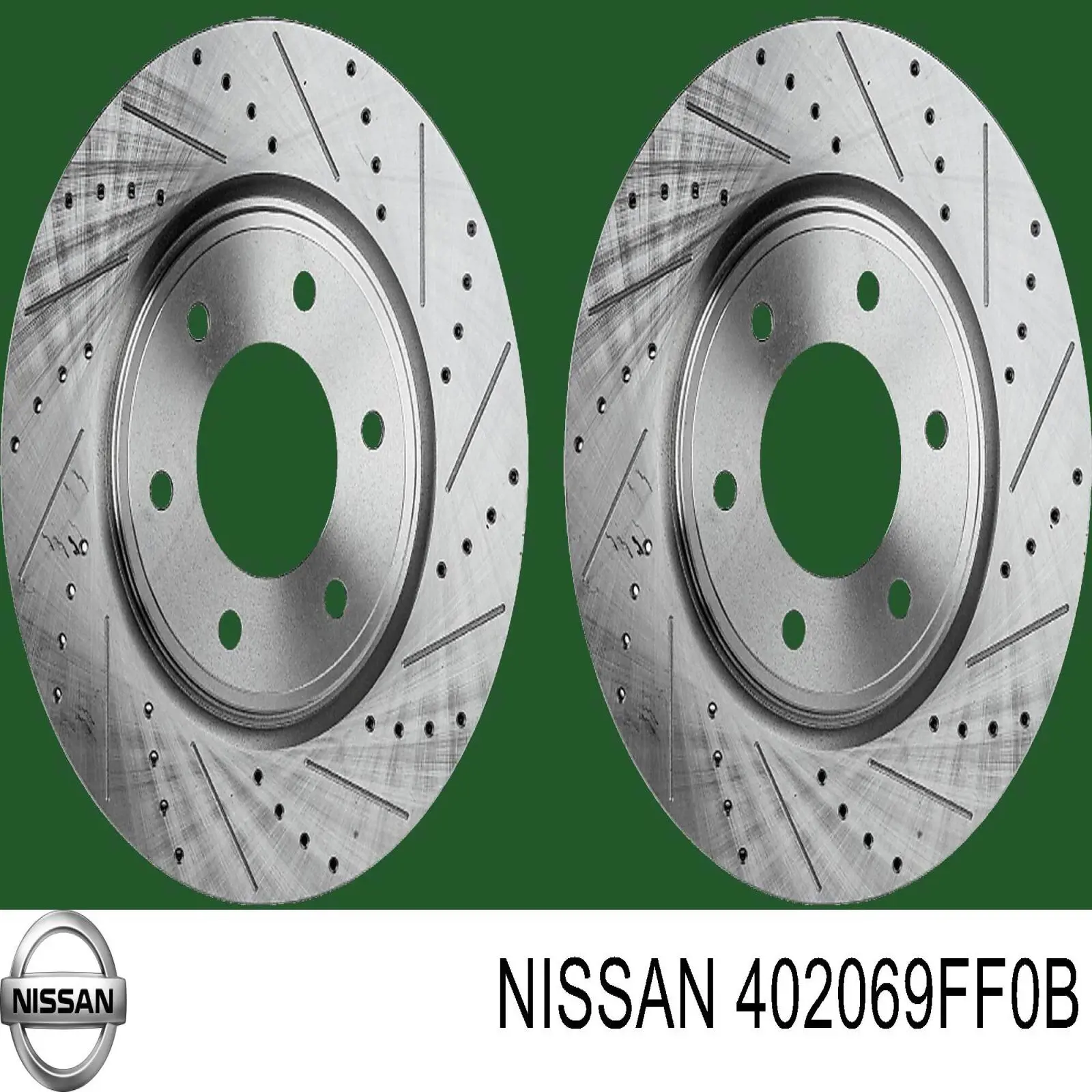 402069FF0B Nissan disco de freno delantero