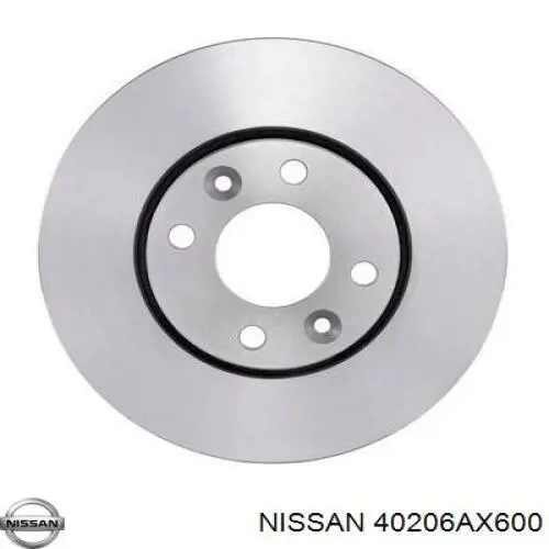 40206AX600 Nissan disco de freno delantero