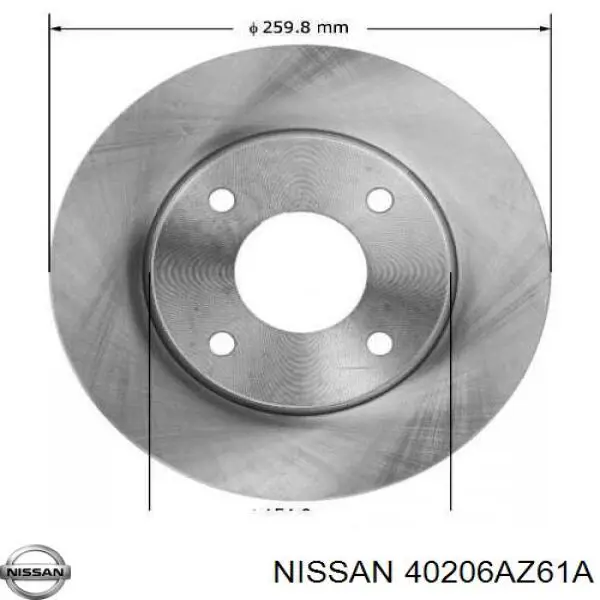 40206AZ61A Nissan/Infiniti Discos