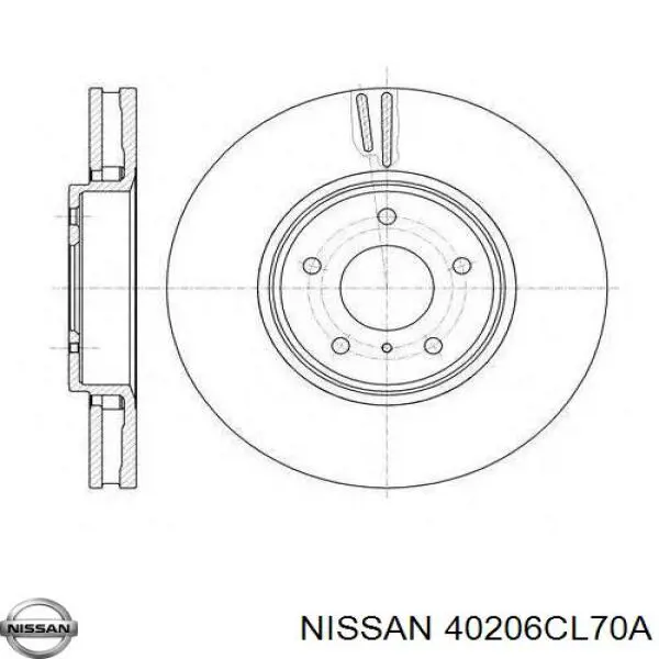 Comprar 40206CL70A Nissan/Infiniti Freno de disco delantero