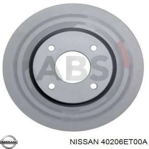 Disco de freno 40206ET00A Nissan/Infiniti