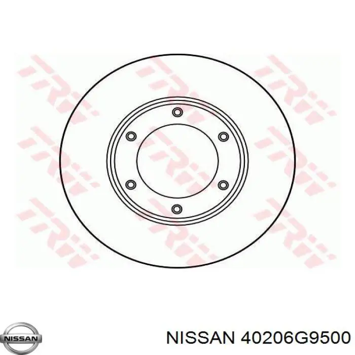 Comprar 40206G9500 Nissan/Infiniti Freno de disco delantero