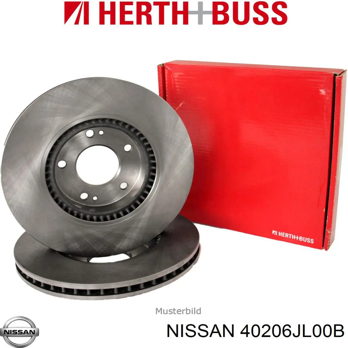 Disco de freno 40206JL00B Nissan/Infiniti