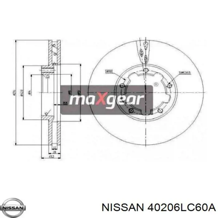 Disco de freno 09E16710 Brembo
