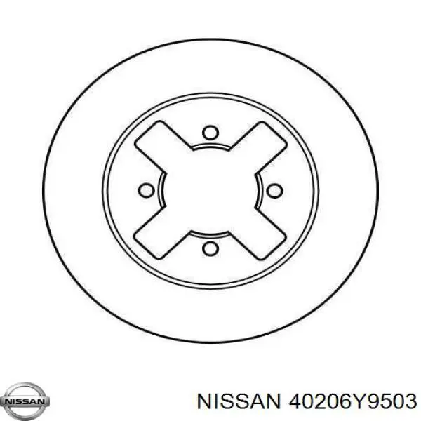 40206Y9503 Nissan freno de disco delantero