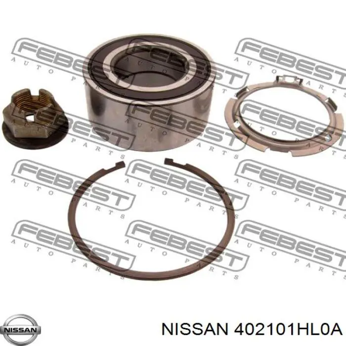 402101HL0A Nissan cojinete de rueda delantero