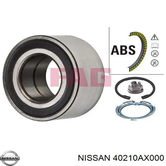 Comprar 40210AX000 Nissan/Infiniti Cojinete de rueda delantero