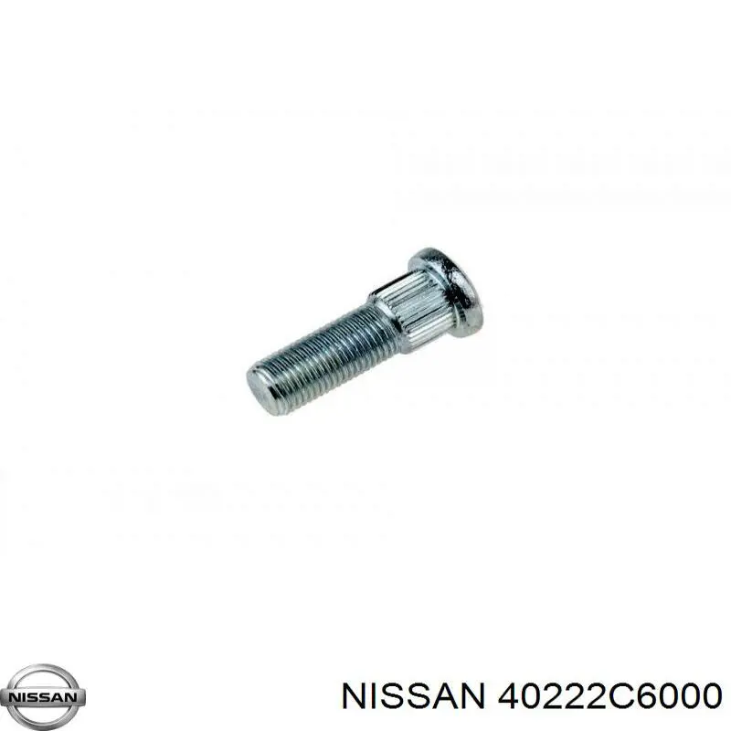 Espárrago de rueda delantero 40222C6000 Nissan/Infiniti
