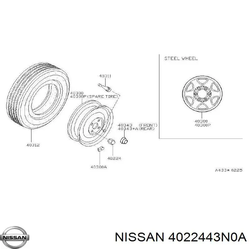 Tuerca seguridad de rueda Nissan/Infiniti 4022443N0A precio, desde 17,07 EUR