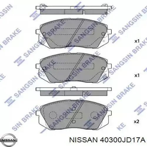 40300JD17A Nissan llantas de acero (estampado)